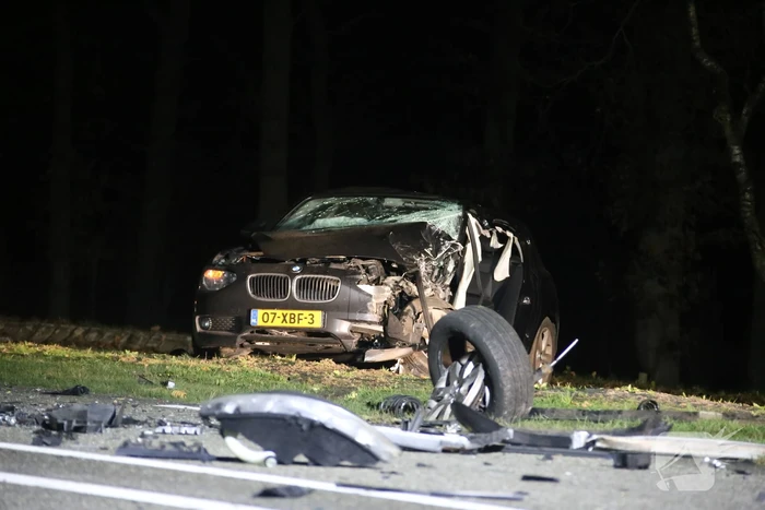 Enorme ravage na frontale aanrijding