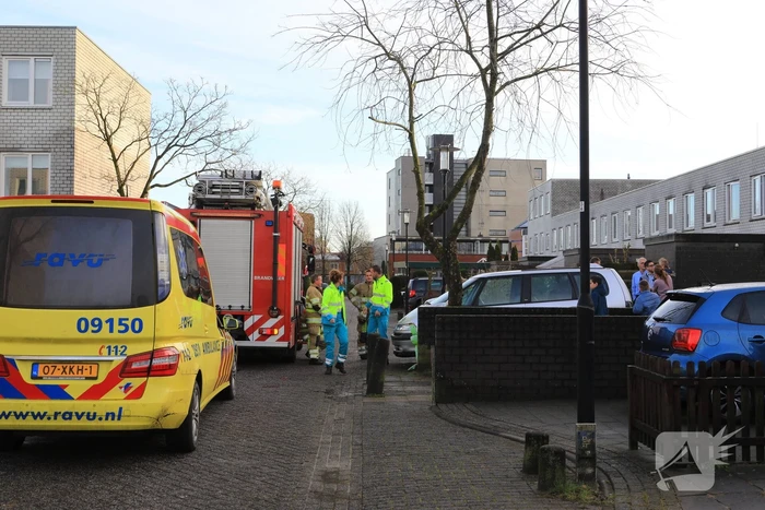 Kindje met voet vast in fiets