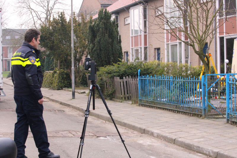 Forensisch onderzoek na brandstichting bij woning