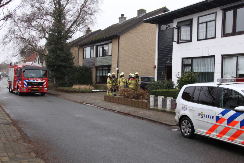 Straat afgesloten na gaslekkage in woning