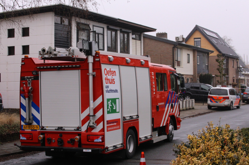 Straat afgesloten na gaslekkage in woning