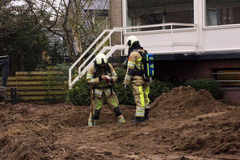 Brandweer rukt uit voor een gaslek