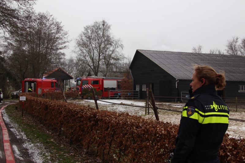 Brand in woonboerderij