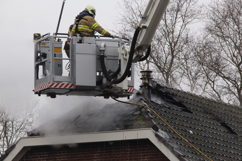 Brand in woonboerderij