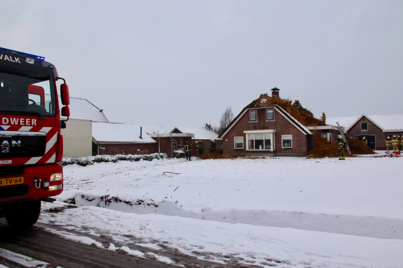 Woonboederij verwoest na schoorsteenbrand