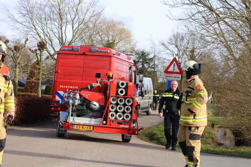 Explosie in schuur, 1 persoon gewond