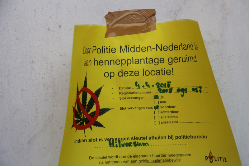 Ondergronds hennepkwekerij ontmanteld