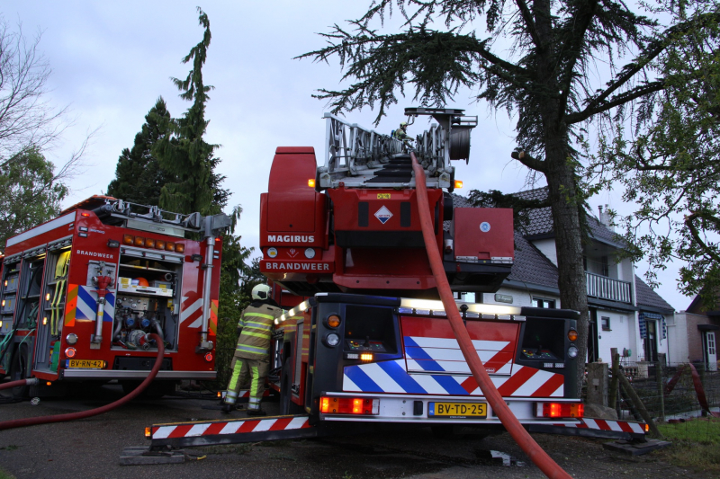 Forse schade bij woningbrand