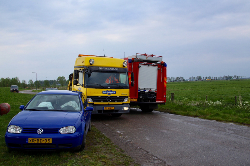 Auto total loss na uitwijkmanoeuvre