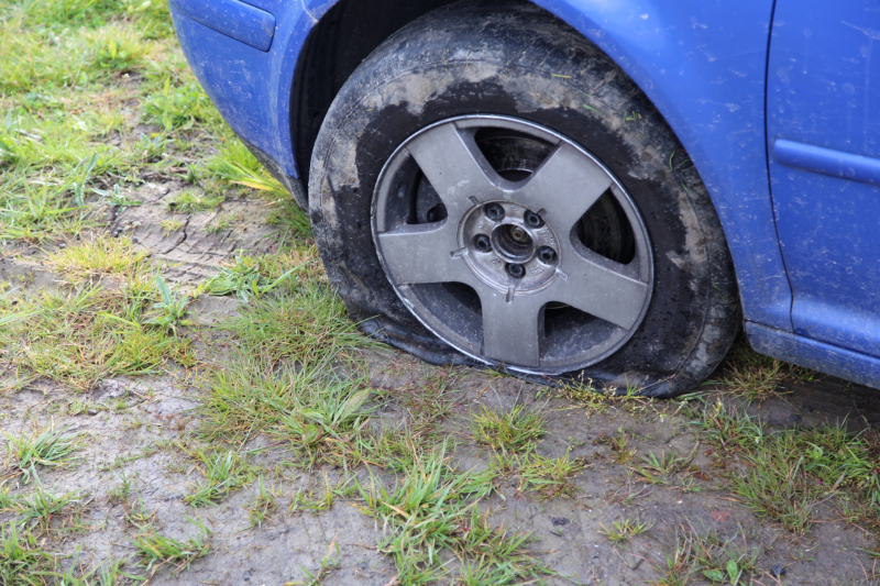 Auto total loss na uitwijkmanoeuvre