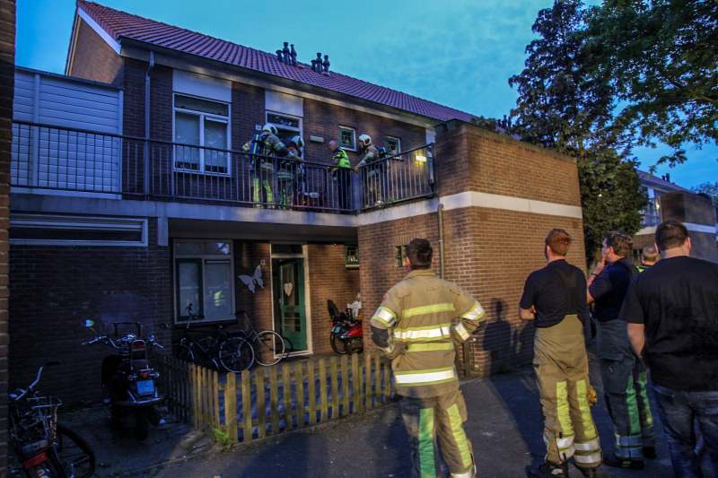 Deur geforceerd na brand