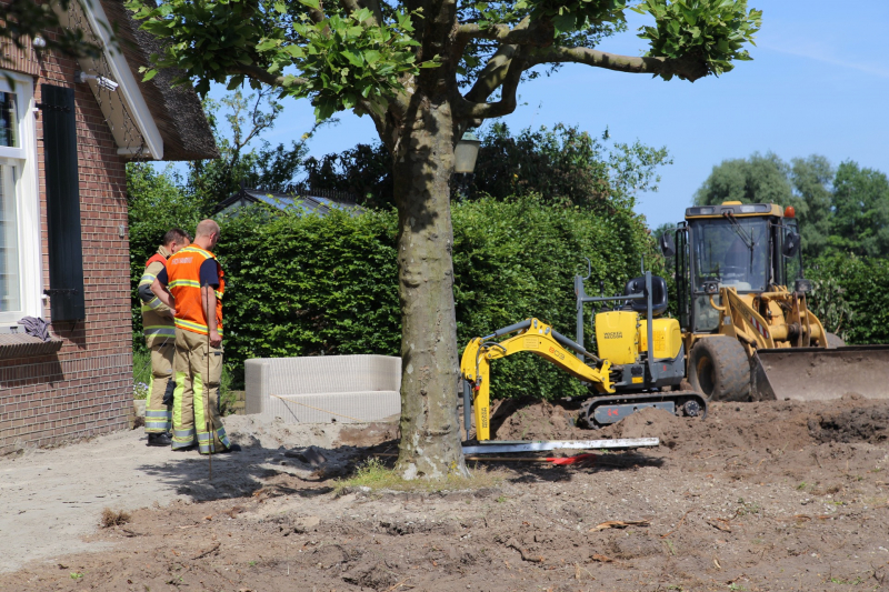 Straat afgezet na gaslek