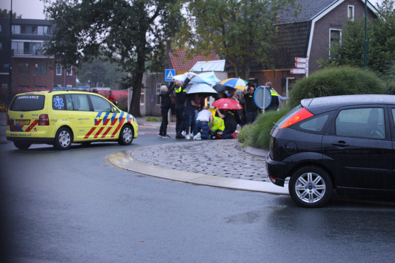 Solex-rijder gewond na val over vluchtheuvel