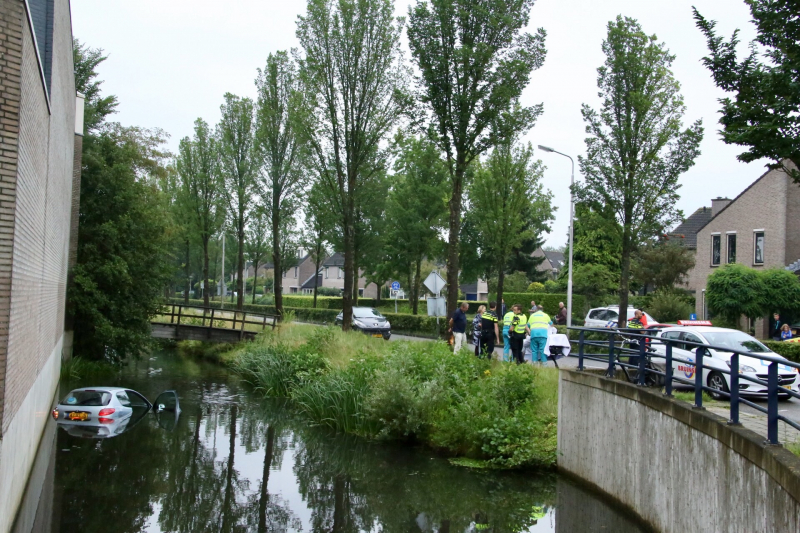 Auto te water geraakt