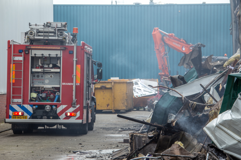 Enorme ravage na grote brand