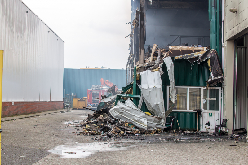 Enorme ravage na grote brand