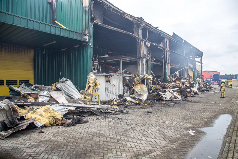 Enorme ravage na grote brand