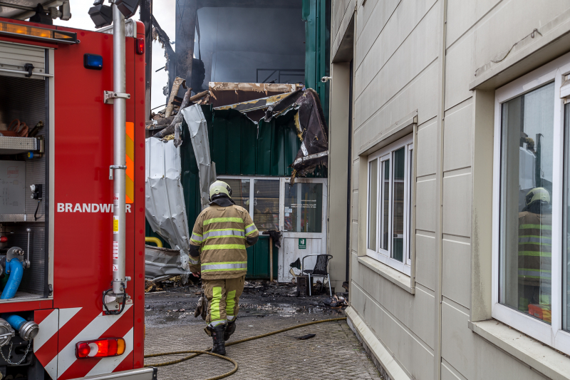 Enorme ravage na grote brand