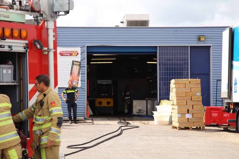 Brand ontstaan in palingrokerij