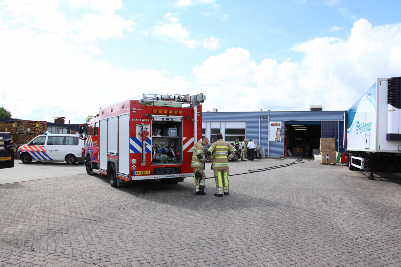 Brand ontstaan in palingrokerij
