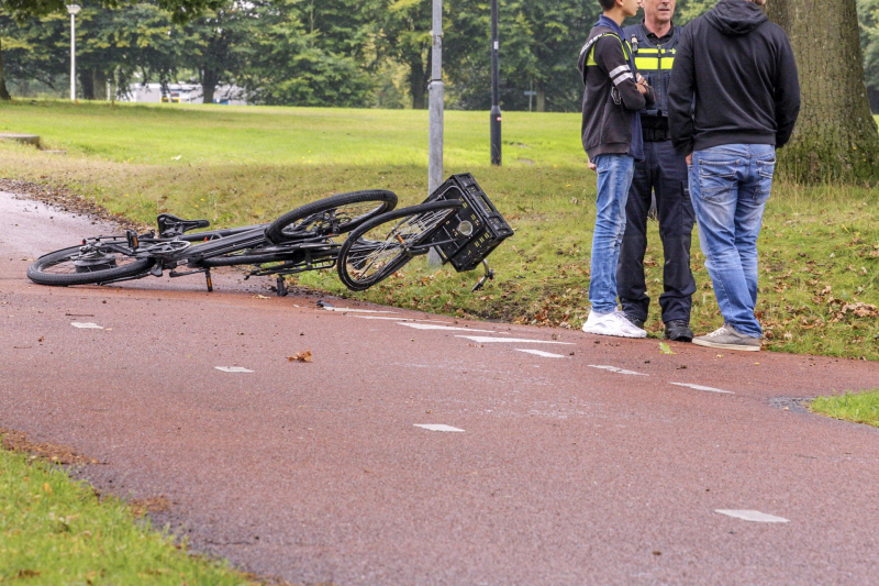 Fietsen flink beschadigd na ongeval