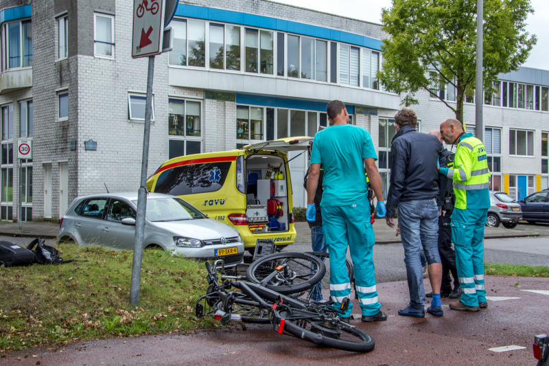 Fietsen flink beschadigd na ongeval