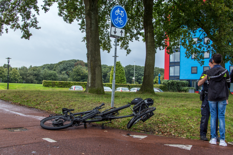 Fietsen flink beschadigd na ongeval