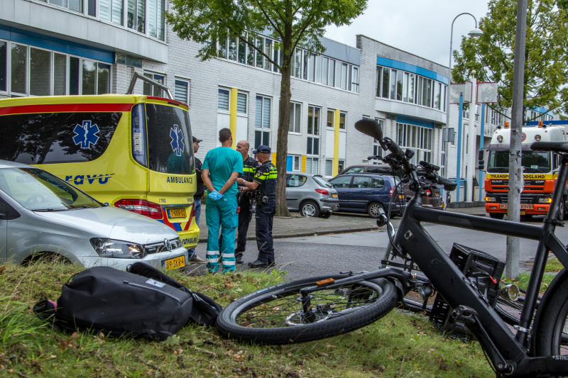 Fietsen flink beschadigd na ongeval