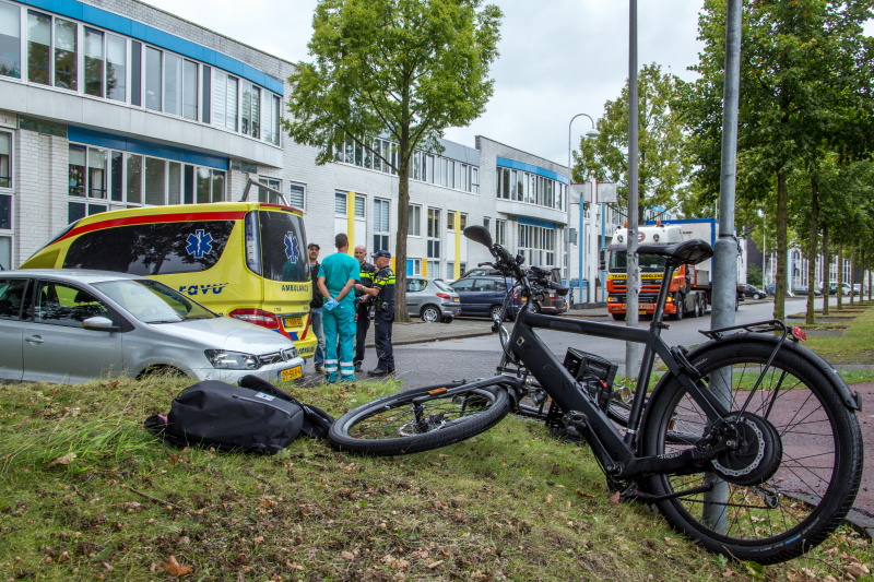 Fietsen flink beschadigd na ongeval