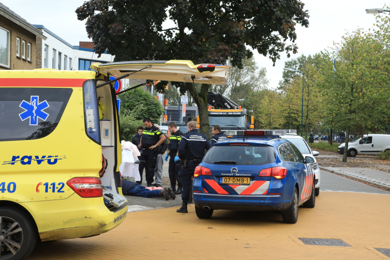 Man gewond na glijpartij