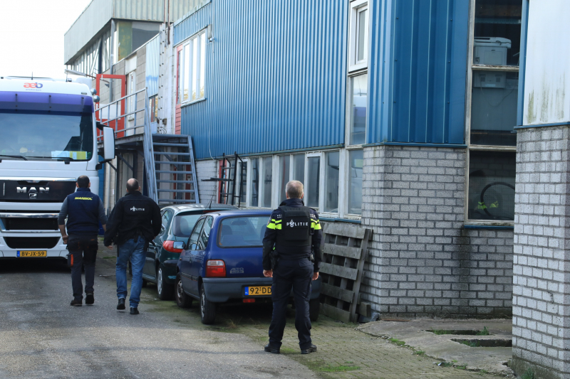 Drugslab ontdekt in bedrijfspand