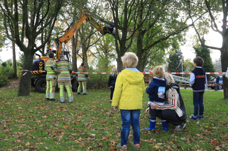 Deel van boom breekt af na storm