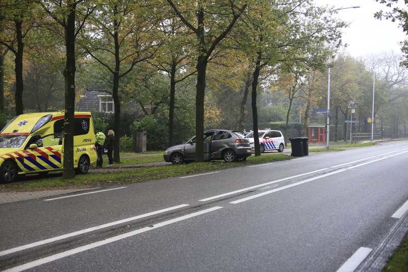 Automobilist gewond na botsing tegen boom