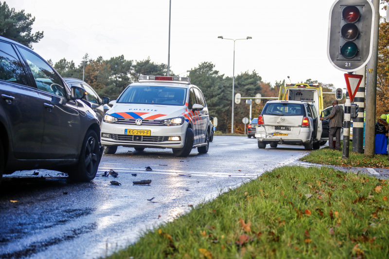 Gewonde bij kop-staartaanrijding