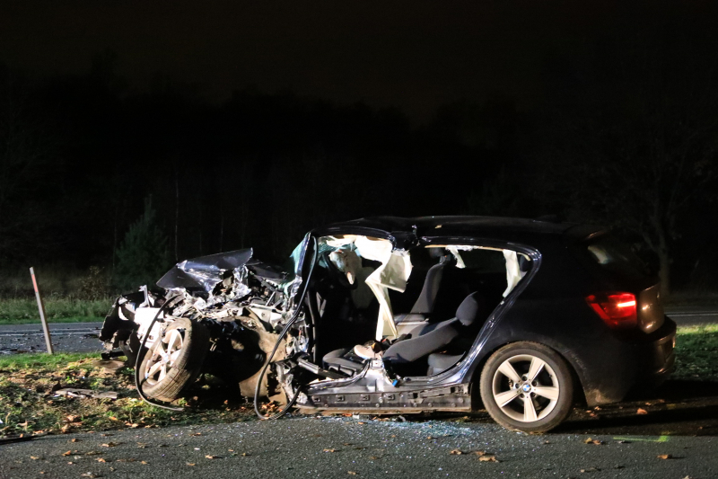 Enorme ravage na frontale aanrijding