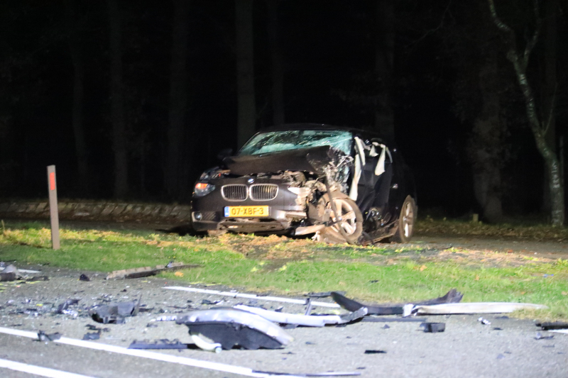 Enorme ravage na frontale aanrijding