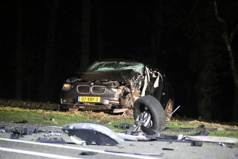 Enorme ravage na frontale aanrijding