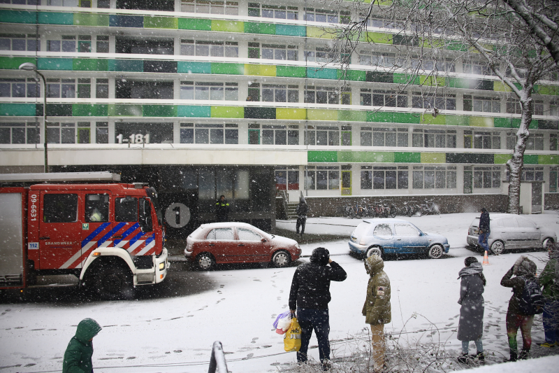 Veel rookontwikkeling bij matrassenbrand