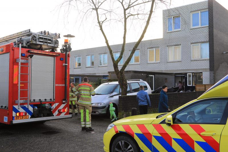 Kindje met voet vast in fiets