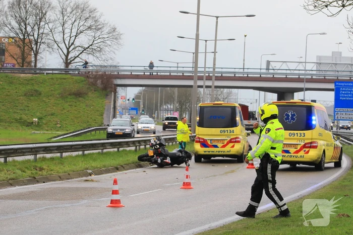 Motorrijder ernstig gewond na ongeval
