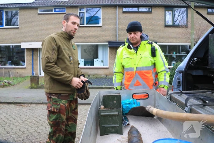 WOII granaat aangetroffen bij graafwerkzaamheden