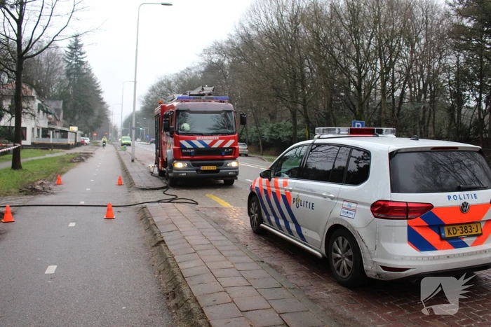 Brandweer opzoek naar gaslek