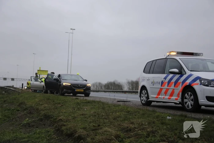 Bestuurster flink geschrokken na kop-staartaanrijding