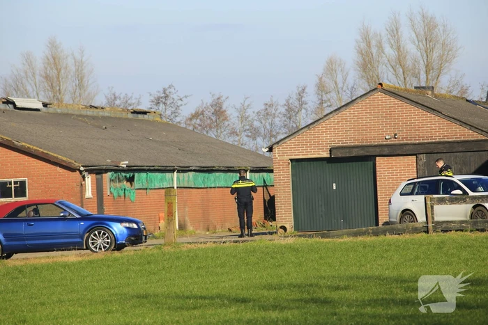 Groot onderzoek in schuur boerderij