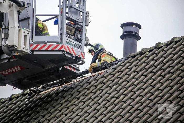 Brandweer druk met schoorsteenbrand