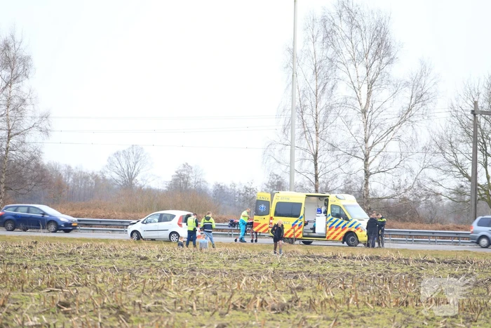 Kop-staartongeval op snelweg