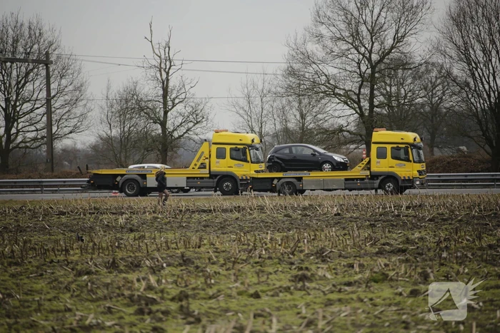 Kop-staartongeval op snelweg