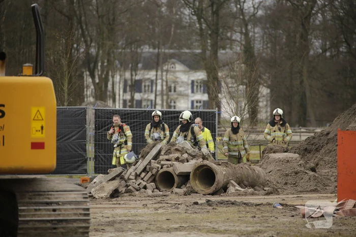 Gasleiding geraakt na graafwerkzaamheden