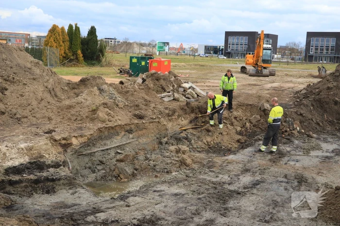 Gasleiding geraakt na graafwerkzaamheden