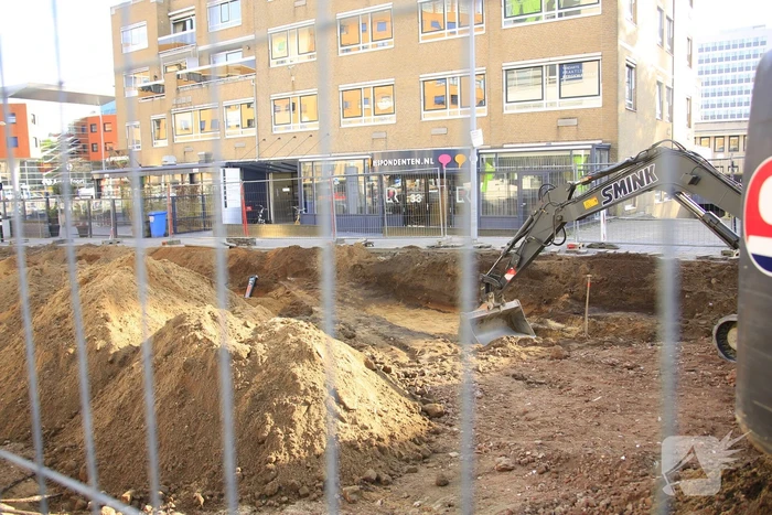 Gasleiding geraakt bij graafwerkzaamheden